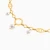 MLB993 - Eye Motifs & Round Link Pearl Chain Bracelet in 18K Gold - 21047140298-4.webp