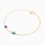 MLB1005 - Kids Round Bezel Colored Stones Chain Bracelet in 18K Gold - 20047110118-3.webp