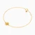 MLB1000 - Kids Four Leaf Clover Pink Stone Chain Bracelet in 18K Gold - 20047110106-3.webp