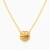 MLN2182 - Kids Four Leaf Clover Pink Stone Necklace in 18K Gold - 20046110228-1.webp