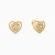 MLE585 - Kids Double Heart Yellow Stone Pearl Stud Earrings in 18K Gold - 20051110121-1.webp