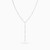 WN589 -  Lozenge & Triangular Motifs Lariat Necklace in Silver - 167051400141450-4.jpg