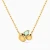 WN614 - Oval Discs & Green Stone Necklace in Yellow Gold Plating - 167051100372451-1.webp