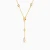 WN611 - Oval Discs & Colored Stones Lariat Necklace in Yellow Gold Plating - 167051100342451-3.webp