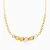 WN618 - Horizontal Oval Discs & Colored Stones Necklace in Yellow Gold Plating - 167051100422451-1.webp