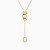 WN612 - Oval Discs & Colored Stones Lariat Necklace in Yellow Gold Plating - 167051100352451-1.webp