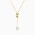 WN612 - Oval Discs & Colored Stones Lariat Necklace in Yellow Gold Plating - 167051100352451-4.webp