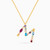 LIN110 - Letter M Colored Stones Necklace in 18K Gold - 111404180138-1.jpg