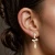 WE407 - Heartbeat Pulse Drop Earrings in Yellow Gold Plating - GE14813A-2.webp