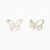 WE426 - Open Butterfly Cubic Zirconia Stud Earrings in Yellow Gold Plating - GE15165A-1.webp