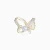 WE426 - Open Butterfly Cubic Zirconia Stud Earrings in Yellow Gold Plating - GE15165A-4.webp