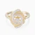 WR507 - Swirling Layered Curves Cubic Zirconia Ring in Yellow Gold Plating - GR15152A-1.webp