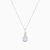 WN640 - Teardrop Colored Stones Pendant Necklace in Sterling Silver - GP14958A-4.webp