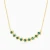 WN637 - Green Stones Floral Gold Plated Necklace - GN14987A-3.webp