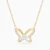 WN652 - Butterfly Colored Stone Gold Plated Necklace - GN15165A-1.webp
