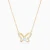 WN652 - Butterfly Colored Stone Gold Plated Necklace - GN15165A-4.webp
