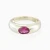 WR503 - Chunky  Curve Pink Stones Ring in Yellow Gold Plating - GR15235A-1.webp