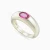 WR503 - Chunky  Curve Pink Stones Ring in Yellow Gold Plating - GR15235A-3.webp