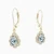WE419 - Scalloped Teardrop Cloudy Grey Stone Drop Earrings in Yellow Gold Plating - GE14867A-4.webp