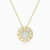 WN653 - Round Colored Stone Gold Plated Necklace - GP15215A-1.jpg