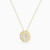 WN653 - Round Colored Stone Gold Plated Necklace - GP15215A-3.jpg