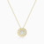 WN653 - Round Colored Stone Gold Plated Necklace - GP15215A-4.jpg