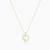 WN645 - Heart Mother of Pearl & Colored Stones Gold Plated Necklace - GP14893A-4.webp
