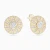 WE427 - Round Sunburst Cubic Zirconia Stud Earrings in Yellow Gold Plating - GE15215A-1.webp