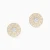 WE427 - Round Sunburst Cubic Zirconia Stud Earrings in Yellow Gold Plating - GE15215A-3.webp