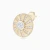 WE427 - Round Sunburst Cubic Zirconia Stud Earrings in Yellow Gold Plating - GE15215A-4.webp