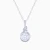 WN641 - Round Colored Stone Pendant Necklace in Sterling Silver - GP14959A-1.webp