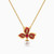 LIN955 - Flower Red Stone & Pearl Necklace in 18K Gold - 111413130056-1.jpg
