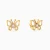 MLE589 - Kids Butterfly Rose Stone & Pearl Stud Earrings in 18K Gold - 20051110126-1.webp