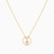 LIN885 - Circle Pearl & Colored Stones Necklace in 18K Gold - 111406180058-3.jpg
