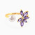 LIR373 - Floral Cluster Lavender Stones & Pearl Open Ring in 18K Gold - 111106180055-1.jpg