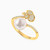 LDR4196 - Floral Pearl Diamond Open Ring in 18K Gold - ERG50033-3.jpg