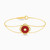 LIN512 - Flower Diamonds & Red Stone Layered Necklace in 18K Gold - 111305130074-1.jpg