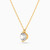LIN470 - Round Clear Stone Necklace in 18K Gold - 111401100011-2.jpg
