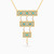 LIN41 - Rectangle Colored Stones Necklace in 18K Gold - 111405150251-1.jpg