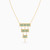 LIN41 - Rectangle Colored Stones Necklace in 18K Gold - 111405150251-3.jpg