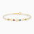 LIB146 - Circle Colored Stones Chain Bracelet in 18K Gold - 111304180308-1.jpg LIB146 - Circle Colored Stones Chain Bracelet in 18K Gold - 111304180308-1.jpg