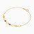 LIB146 - Circle Colored Stones Chain Bracelet in 18K Gold - 111304180308-2.jpg LIB146 - Circle Colored Stones Chain Bracelet in 18K Gold - 111304180308-2.jpg