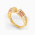 LGS30 - Beaded Cubic Zirconia Half Set in 21K Gold (2 Pieces) - 22011110767-2.jpg