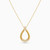 LIN606 - Pear Cubic Zirconia Necklace in 18K Gold - 111401100046-3.jpg