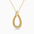 LIN606 - Pear Cubic Zirconia Necklace in 18K Gold - 111401100046-2.jpg