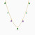 LIN357 - Oval Colored Stones Chain Necklace in 18K Gold - 111404180054-2.jpg