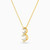 LIN469 - Round Clear Stone Necklace in 18K Gold - 111401100010-2.jpg