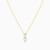 LIN469 - Round Clear Stone Necklace in 18K Gold - 111401100010-3.jpg