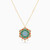 LIN38 - Flower Colored Stones Necklace in 18K Gold - 111405120240-3.jpg