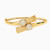 LGS117 - Textured Cubic Zirconia Half Set in 21K Gold (2 Pieces) - 22011110851-2.jpg